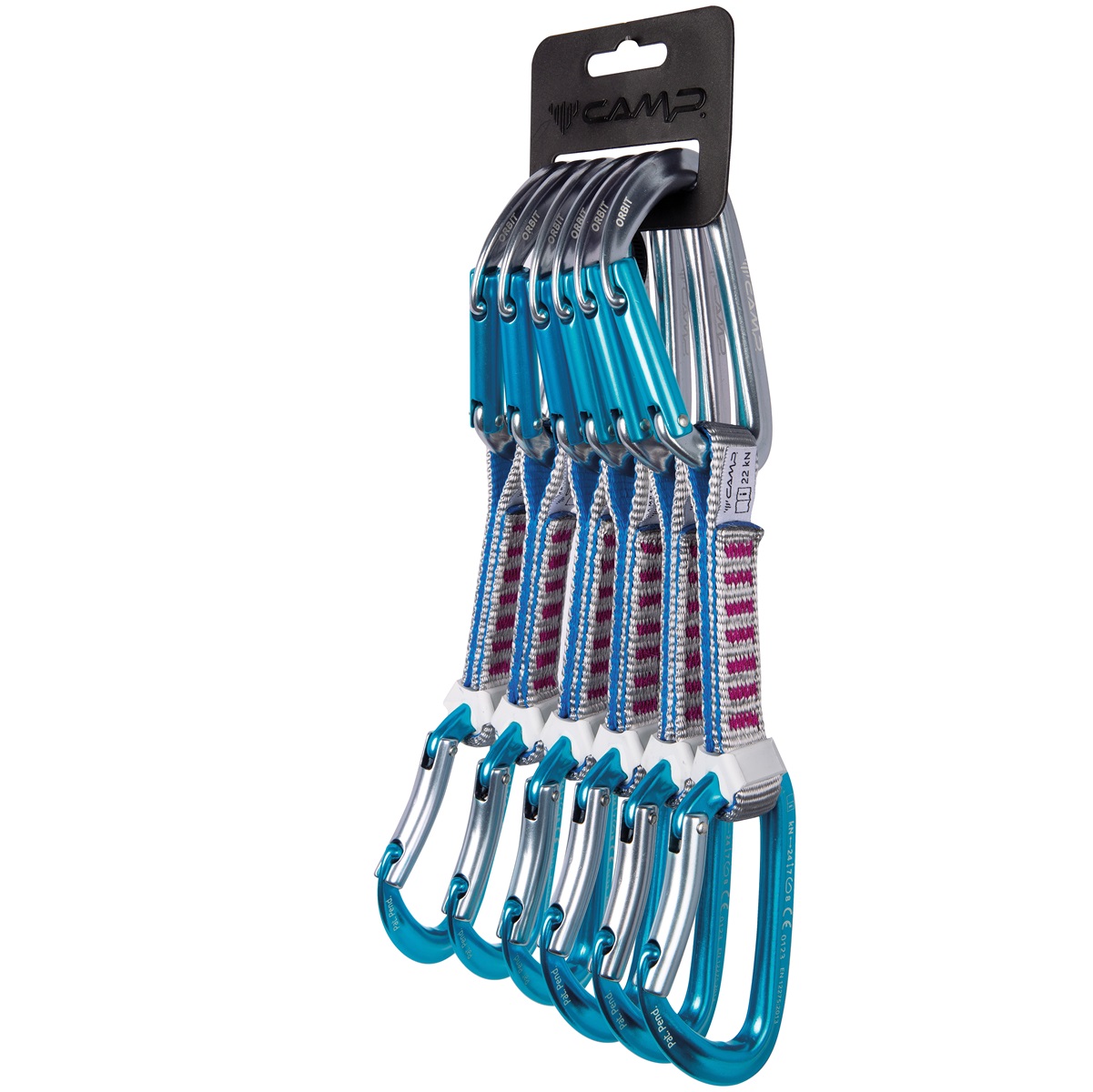 CAMP Set 6 Orbit Express KS pack 6 rinvii arrampicata