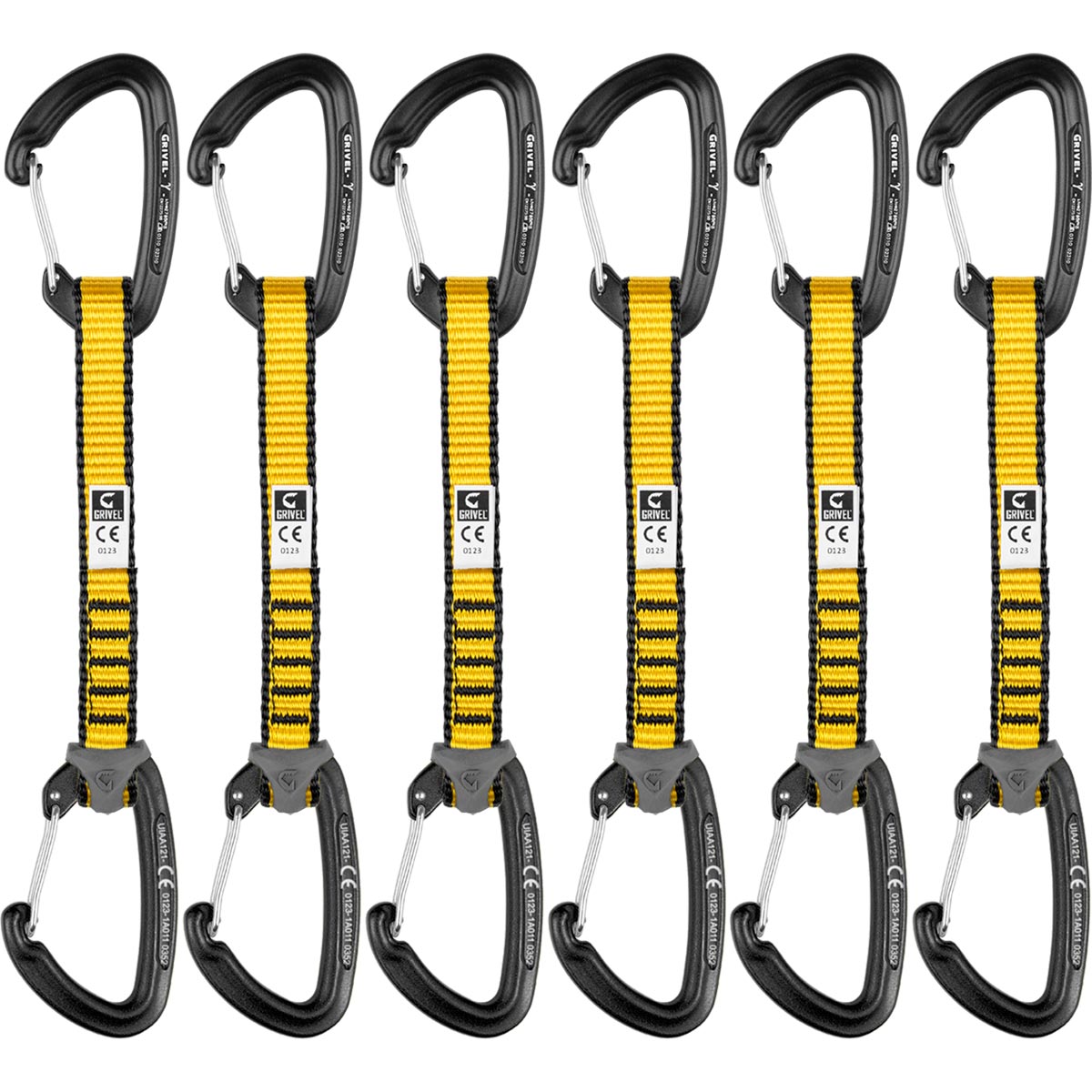 Grivel All-Round Gamma 16cm - 6 Pack climbing quickdraws